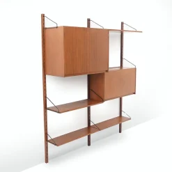 Pamono Wall Bookcase by Dino Cavalli for Tredici (ILA), 1960s> Shelves & Wall Units