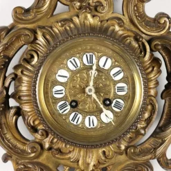 Discount Pamono Wall Clock in Golden Bronze