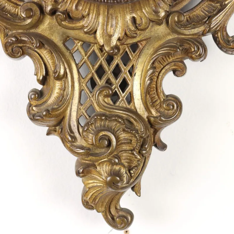 Discount Pamono Wall Clock in Golden Bronze