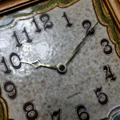 Pamono Wall Clock in Semigres Tile by Junghans, 1960s><noscript><img width=