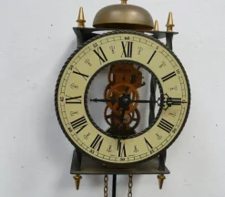 Outlet Pamono Wall Clock Skeleton Pendulum Clock from Hermle, 1960s