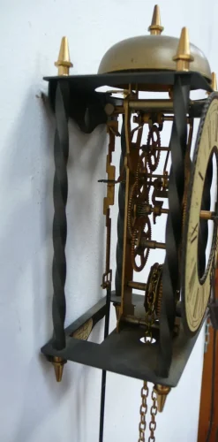 Outlet Pamono Wall Clock Skeleton Pendulum Clock from Hermle, 1960s