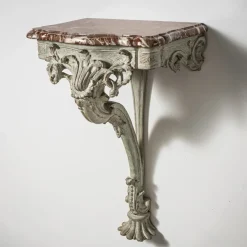 Pamono Wall Console with Red Marble Top><noscript><img width=