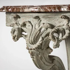 Pamono Wall Console with Red Marble Top><noscript><img width=