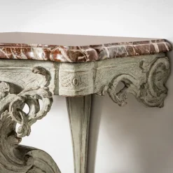 Pamono Wall Console with Red Marble Top><noscript><img width=