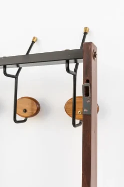 Discount Pamono Wall Hanger with Teak Mirror, 1960s