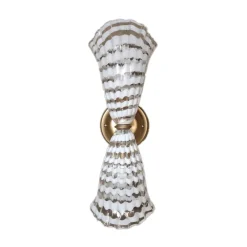 Pamono Wall Lamp with Transparent and White Murano Glass by Bottega Veneziana> Wall Lights & Sconces