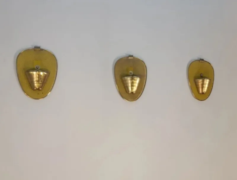 Best Pamono Wall Lights attributed to Mathieu Mategot, 1950s, Set of 3