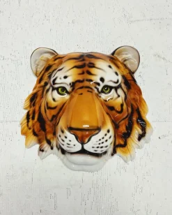 Pamono Wall Mask Tiger in Ceramic from Ceramiche Boxer><noscript><img width=