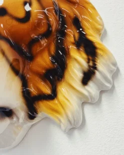 Pamono Wall Mask Tiger in Ceramic from Ceramiche Boxer><noscript><img width=