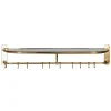 Pamono Wall Mounted Brass Coat & Hat Rack, 1930s> Racks, Hooks & Valets