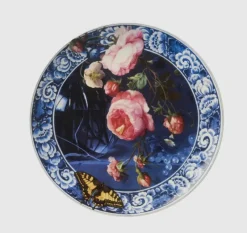 New Pamono Wall Plate in Porcelain by Heinen delfts blauw