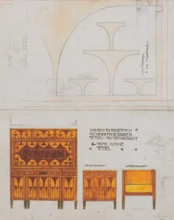 Pamono Wall Shelf attributed to Koloman Moser for Wiener Werkstätte, 1890s><noscript><img width=