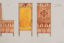 Pamono Wall Shelf attributed to Koloman Moser for Wiener Werkstätte, 1890s><noscript><img width=