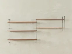 Discount Pamono Wall Shelf with Metal Ladders, 1960s