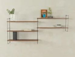 Discount Pamono Wall Shelf with Metal Ladders, 1960s