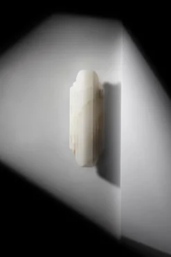 Pamono Walljewel in White Onyx by Lisette Rützou, Set of 2><noscript><img width=