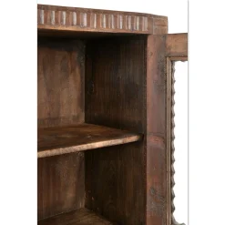 Pamono Wall-Mounted or Built-In Display Case in Solid Wood><noscript><img width=
