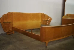 Hot Pamono Walnut Burl Bedroom Set by Osvaldo Borsani, 1950s, Set of 3