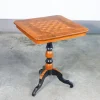 Best Pamono Walnut Coffee Table with Inlaid Chessboard, 1800s