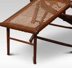 Pamono Walnut Framed Folding Steamer Deck Chair, 1890s><noscript><img width=