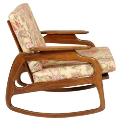 Best Pamono Walnut Rocking Chair by Adrian Pearsall, 1950s