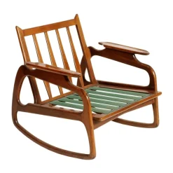 Best Pamono Walnut Rocking Chair by Adrian Pearsall, 1950s