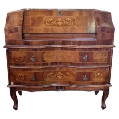 Pamono Walnut Secretaire, Italy, 1980s> Secretaires