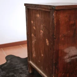 Sale Pamono Walnut Slab Cabinet with Three Drawers