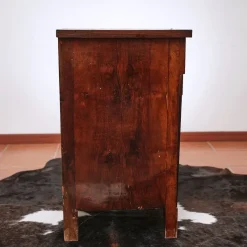 Sale Pamono Walnut Slab Cabinet with Three Drawers