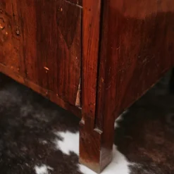 Sale Pamono Walnut Slab Cabinet with Three Drawers