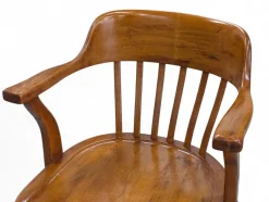 Pamono Walnut Swivel Chair, 1980s> Office Chairs