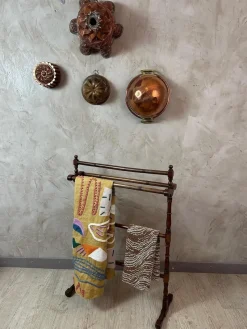Sale Pamono Walnut Towel Rack, 1900s