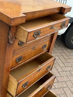 Pamono Walnut Wellington Chest with Secretary> Secretaires