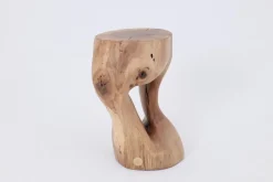 Pamono Walnut Wood Sculptural Side Table by Logniture><noscript><img width=
