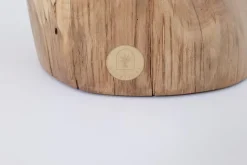 Pamono Walnut Wood Sculptural Side Table by Logniture><noscript><img width=