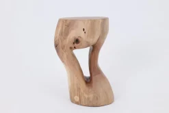 Pamono Walnut Wood Sculptural Side Table by Logniture><noscript><img width=