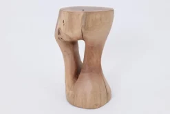 Pamono Walnut Wood Sculptural Side Table by Logniture><noscript><img width=