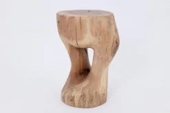 Pamono Walnut Wood Sculptural Side Table by Logniture><noscript><img width=