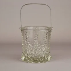 Pamono Walter Glass Ice Container from Bolero, 1970s> Ice Buckets & Wine Coolers