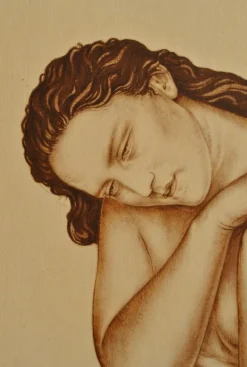 Pamono Walter Sauer, Model with Tilted Head, Signed Engraving><noscript><img width=