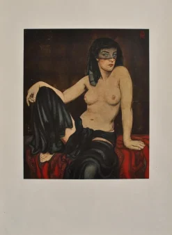 Discount Pamono Walter Sauer, Nude with Veil, Signed Engraving