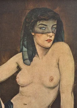 Discount Pamono Walter Sauer, Nude with Veil, Signed Engraving
