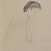 Pamono Walter Sauer, Woman in Profile, Signed Engraving> Prints & Multiples