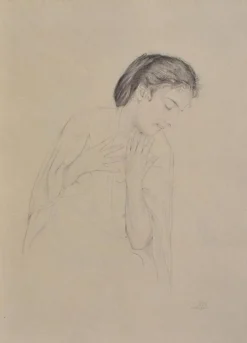 Pamono Walter Sauer, Woman in Profile, Signed Engraving> Prints & Multiples