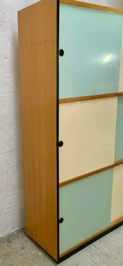 Pamono Wardrobe with Sliding Doors, 1970s><noscript><img width=