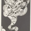 Hot Pamono Wassily Kandinsky, Surreal Figure, 1942, Woodcut on Paper