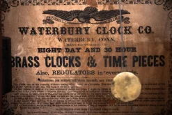 Hot Pamono Waterbury Wall Clock, USA, Mid 19th Century