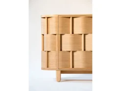 Sale Pamono Weave Double Sided Credenza in Oak Wood by Dahlén Lukas