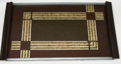 Pamono Whisky Set with Serving Tray from Val Saint Lambert, 1957, Set of 8